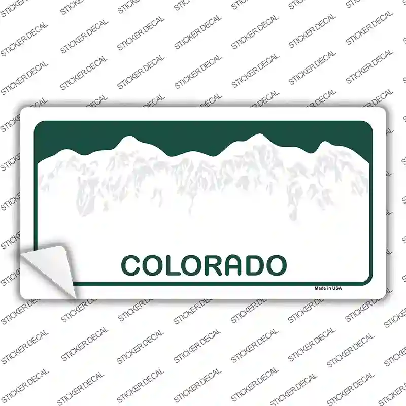 Colorado Background Novelty Sticker Decal