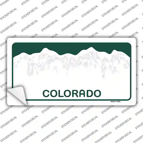 Colorado Background Novelty Sticker Decal