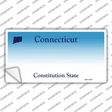 Connecticut State Background Novelty Sticker Decal