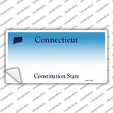 Connecticut State Background Novelty Sticker Decal