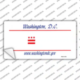 Washington DC State Blank Novelty Sticker Decal