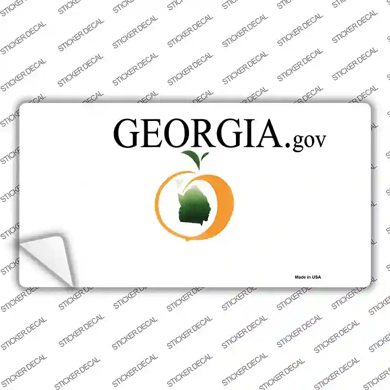 Georgia State Blank Novelty Sticker Decal