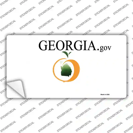 Georgia State Blank Novelty Sticker Decal