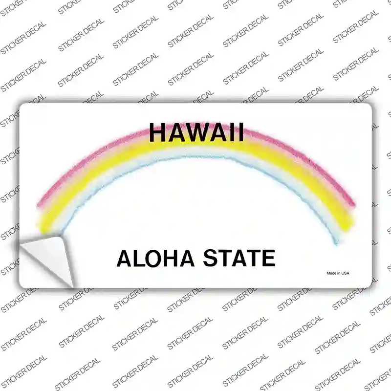 Hawaii State Blank Novelty Sticker Decal