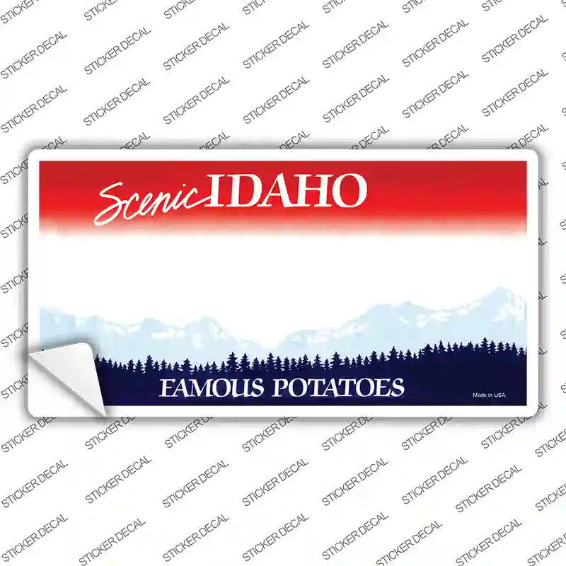 Idaho State Blank Novelty Sticker Decal