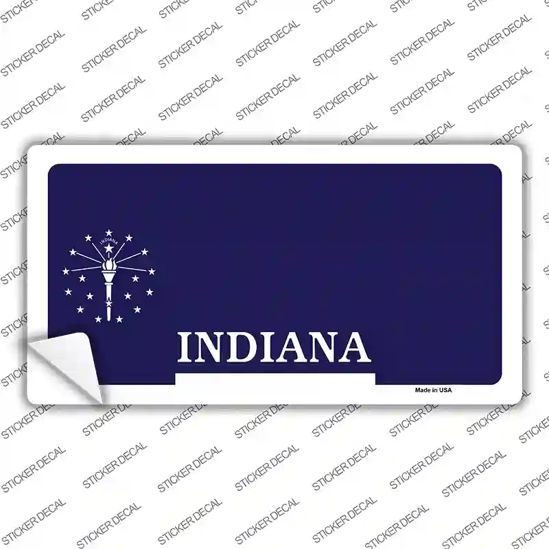Indiana State Blank Novelty Sticker Decal