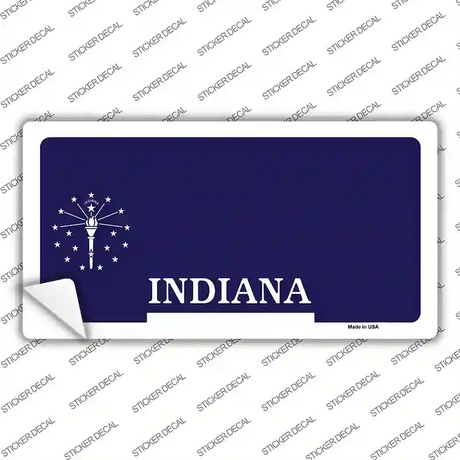 Indiana State Blank Novelty Sticker Decal
