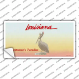 Louisiana State Blank Novelty Sticker Decal