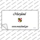 Maryland State Blank Novelty Sticker Decal