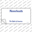 Massachusetts State Blank Novelty Sticker Decal