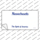 Massachusetts State Blank Novelty Sticker Decal
