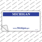 Michigan Background Novelty Sticker Decal