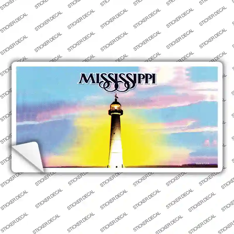 Mississippi State Blank Novelty Sticker Decal
