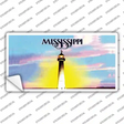 Mississippi State Blank Novelty Sticker Decal