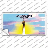 Mississippi State Blank Novelty Sticker Decal