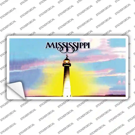 Mississippi State Blank Novelty Sticker Decal
