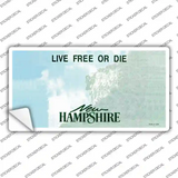 New Hampshire State Blank Novelty Sticker Decal