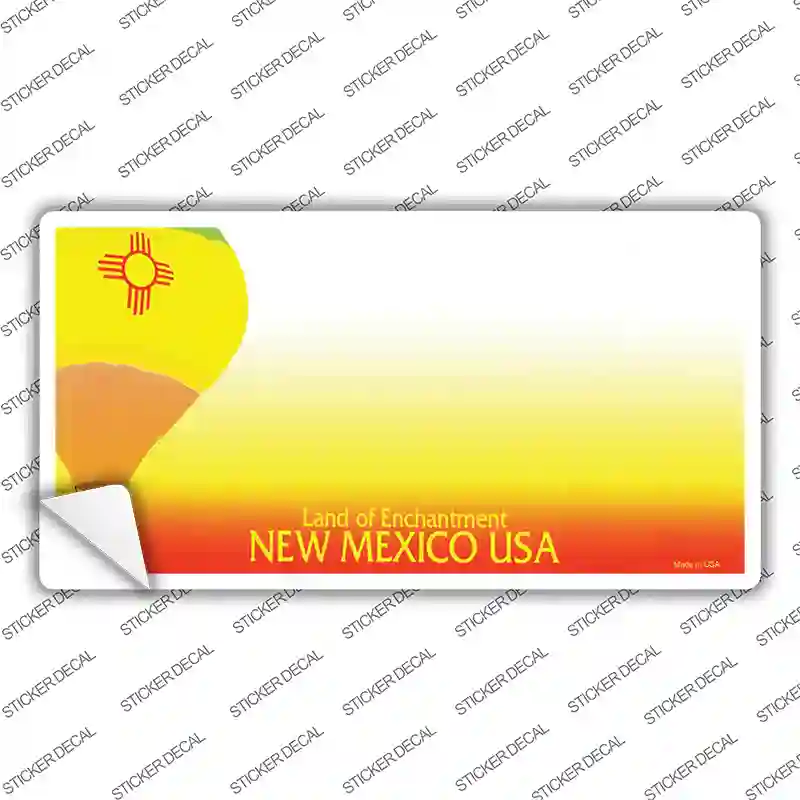New Mexico State Blank Novelty Sticker Decal