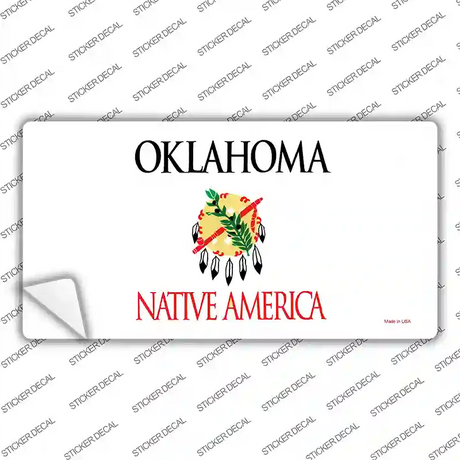 Oklahoma State Blank Novelty Sticker Decal