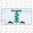 Oregon State Blank Novelty Sticker Decal