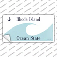 Rhode Island State Blank Novelty Sticker Decal