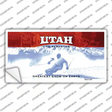 Utah State Blank Novelty Sticker Decal