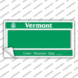 Vermont State Blank Novelty Sticker Decal