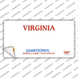 Virginia State Blank Novelty Sticker Decal