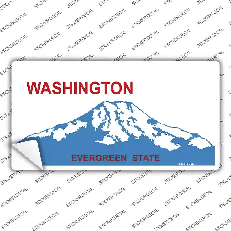 Washington State Blank Novelty Sticker Decal