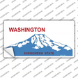 Washington State Blank Novelty Sticker Decal