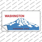 Washington State Blank Novelty Sticker Decal
