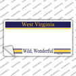 West Virginia State Blank Novelty Sticker Decal