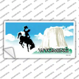Wyoming State Blank Novelty Sticker Decal