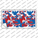Patriotic Camouflage Novelty Sticker Decal