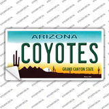 Coyotes Arizona State Novelty Sticker Decal