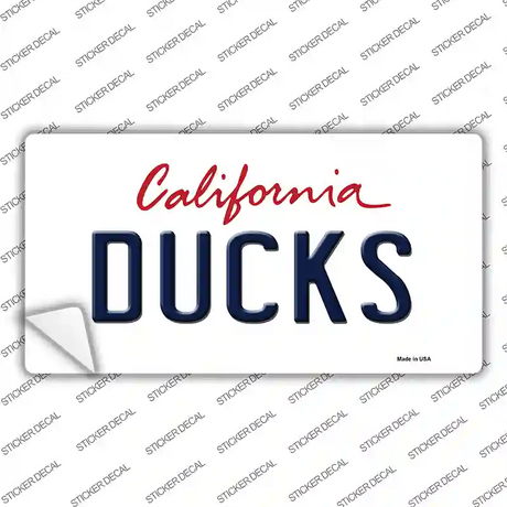 Ducks California State Novelty Sticker Decal
