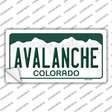 Avalanche Colorado State Novelty Sticker Decal