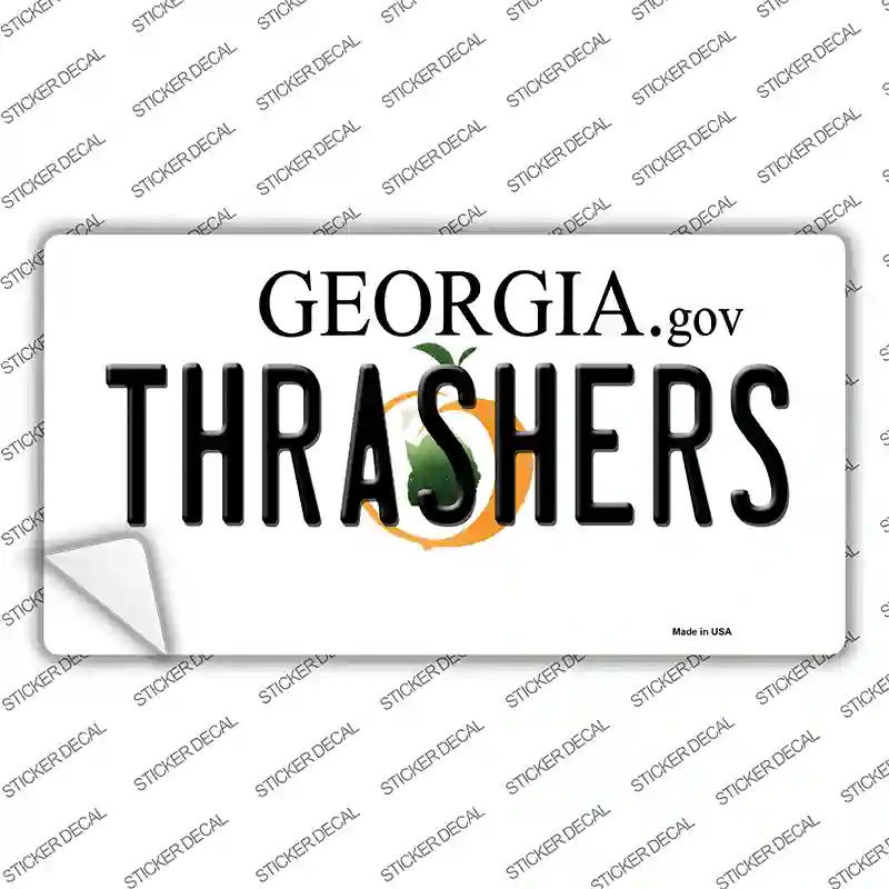 Thrashers Georgia State Novelty Sticker Decal