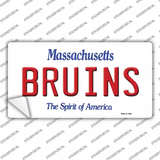 Bruins Massachusetts State Novelty Sticker Decal