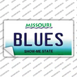 Blues Missouri State Novelty Sticker Decal