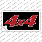4 X 4 Black Novelty Sticker Decal