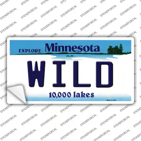 Wild Minnesota State Novelty Sticker Decal