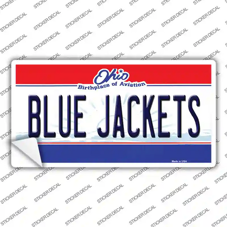 Blue Jackets Ohio State Novelty Sticker Decal