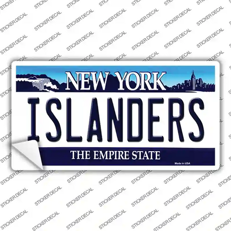 Islanders New York State Novelty Sticker Decal