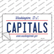 Capitals Washington DC State Novelty Sticker Decal