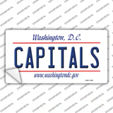 Capitals Washington DC State Novelty Sticker Decal