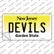 Devils New Jersey State Novelty Sticker Decal