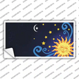Celestial Sun Offset Novelty Sticker Decal
