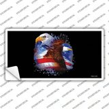 American Flag Eagles Novelty Sticker Decal