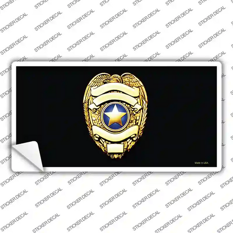 Police Badge Novelty Sticker Decal